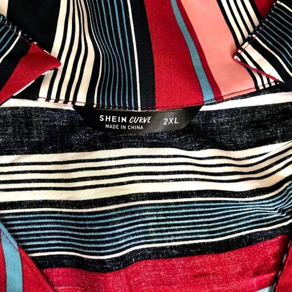 5 for $35 Shein Curve Top Blouse Shirt Women's Plus Size 2XL Multicolor … - Picture 8 of 9